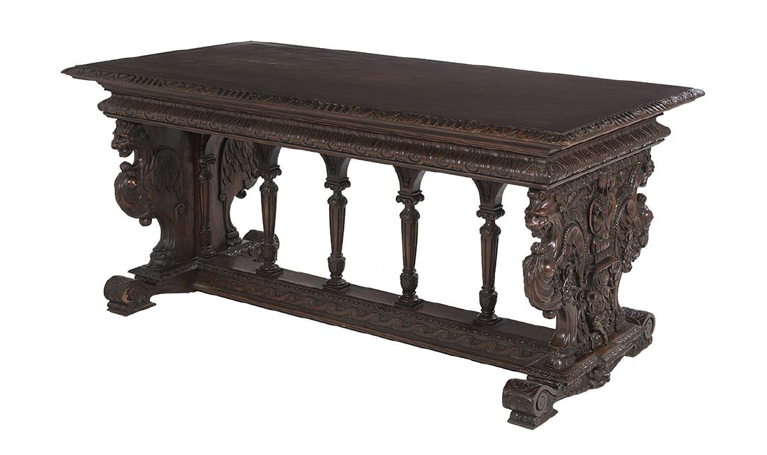 Italian Mahogany Center Table (1 of 2)