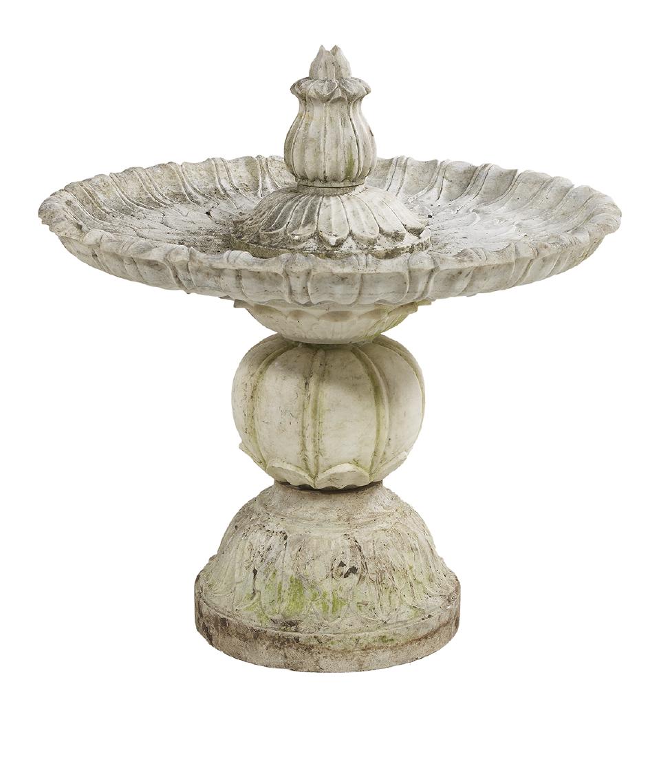 Handsome Carved Marble Fountain (1 of 1)
