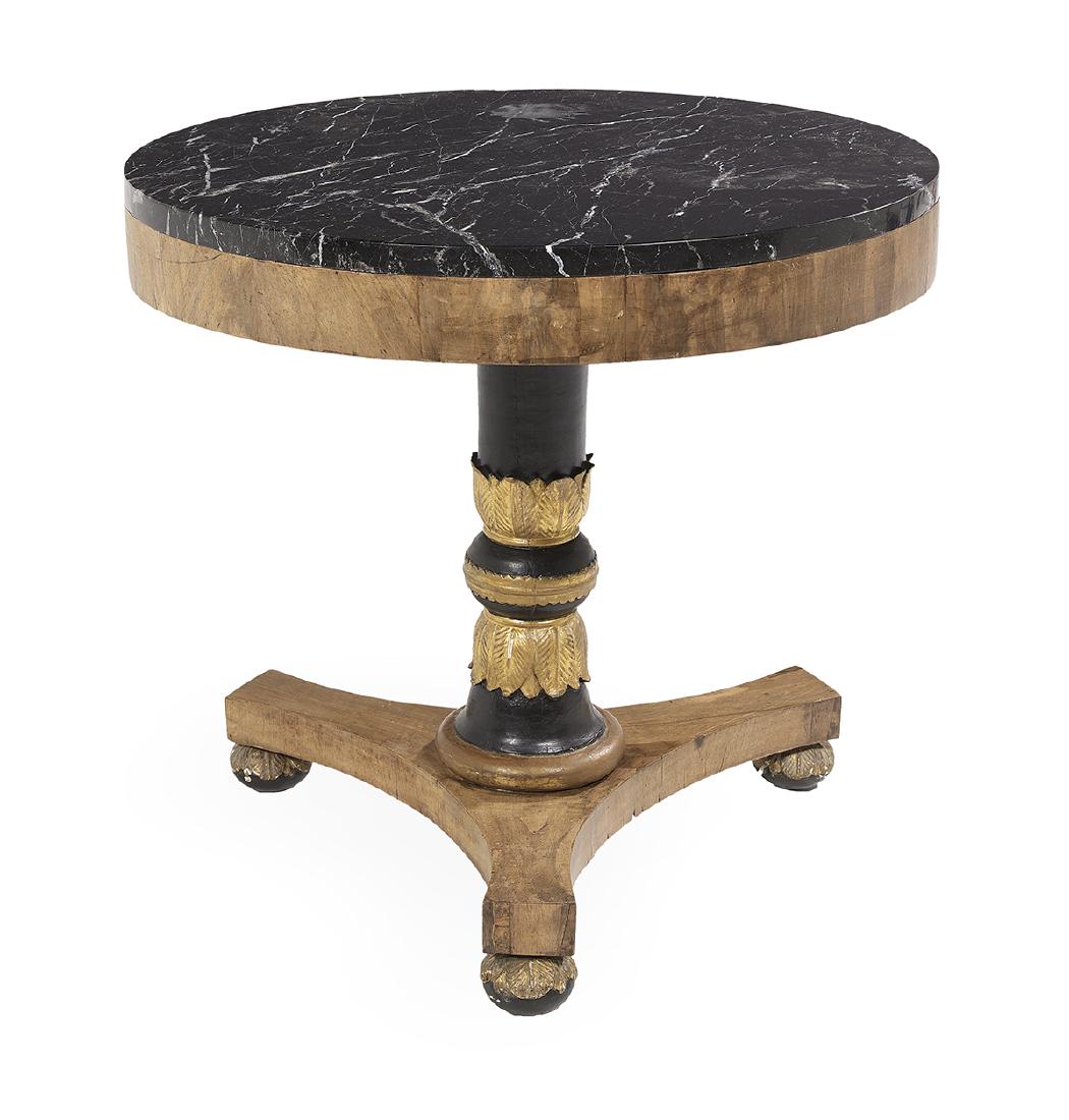 Louis-Philippe Marble-Top Center Table (1 of 2)