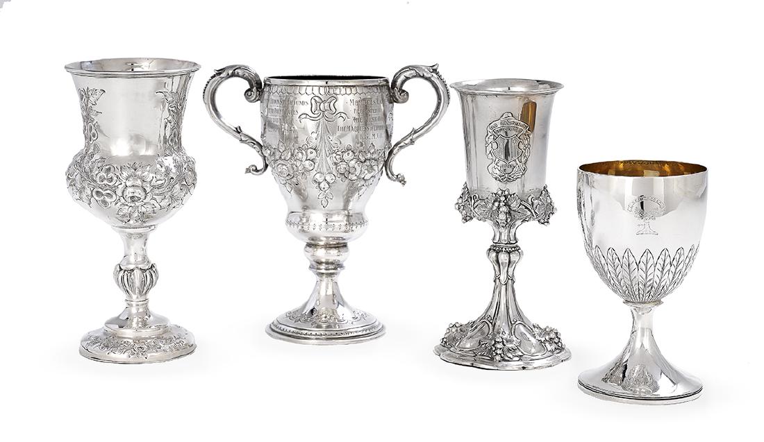 Four English and Other Silver Goblets/Cups (1 of 6)