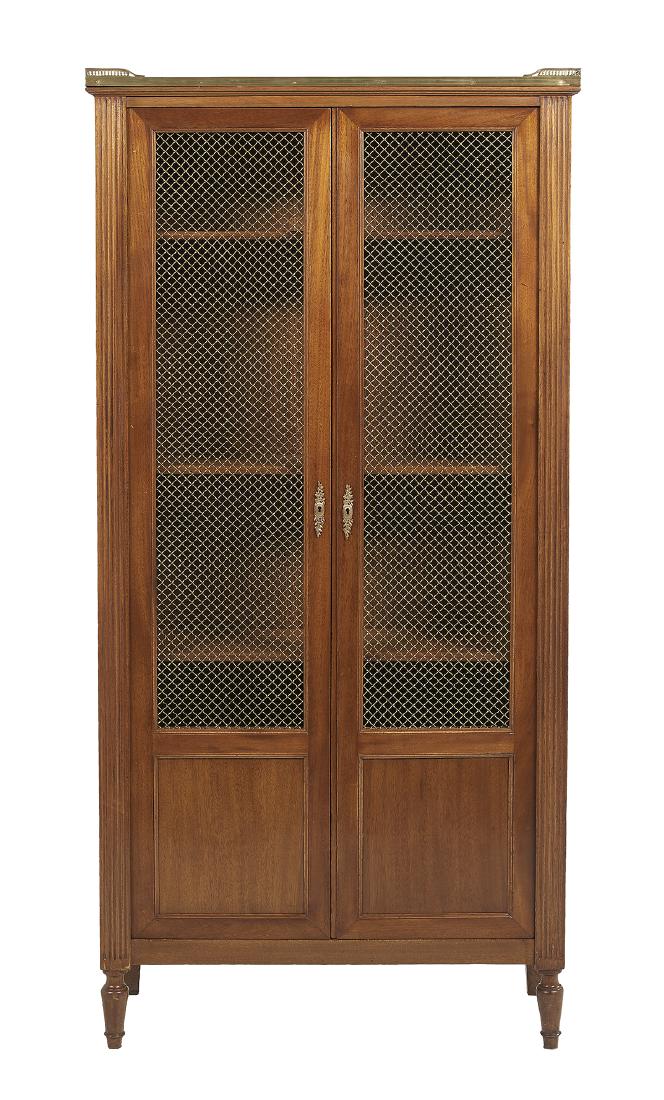 Louis XVI-Style Mahogany Bookcase (1 of 1)