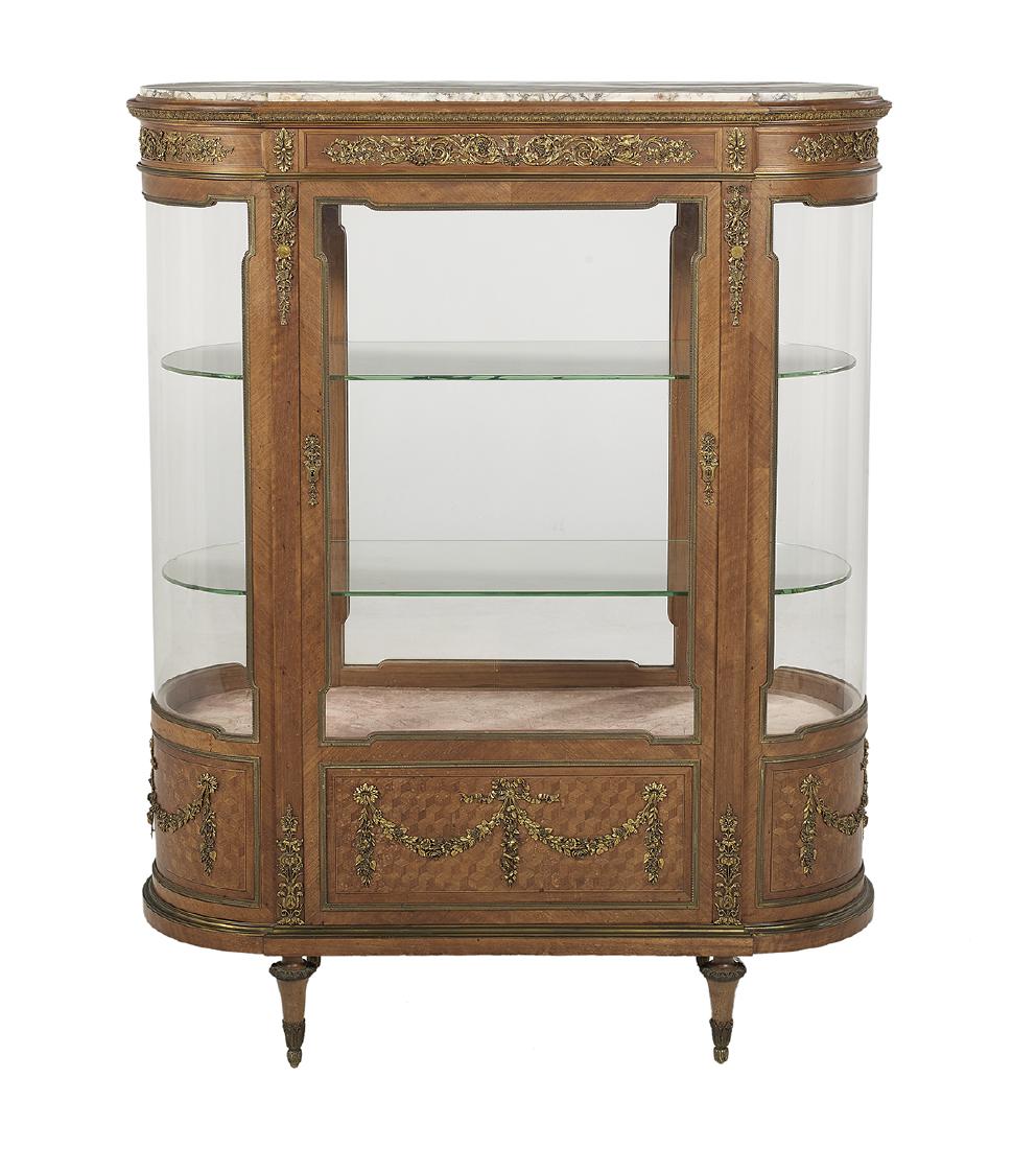 Fine Louis XVI-Style Bronze-Mounted Vitrine (1 of 2)