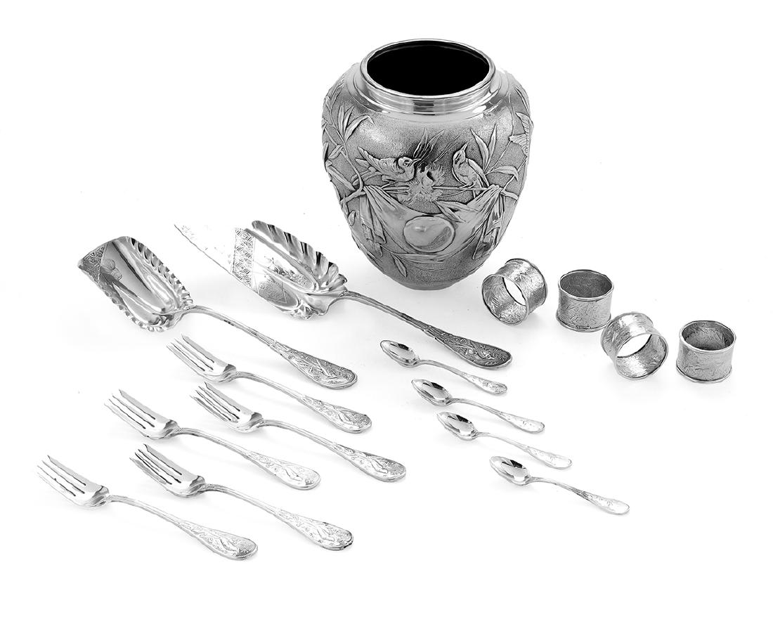 Tiffany "Japanese/Audubon"  Silver Tableware (1 of 1)