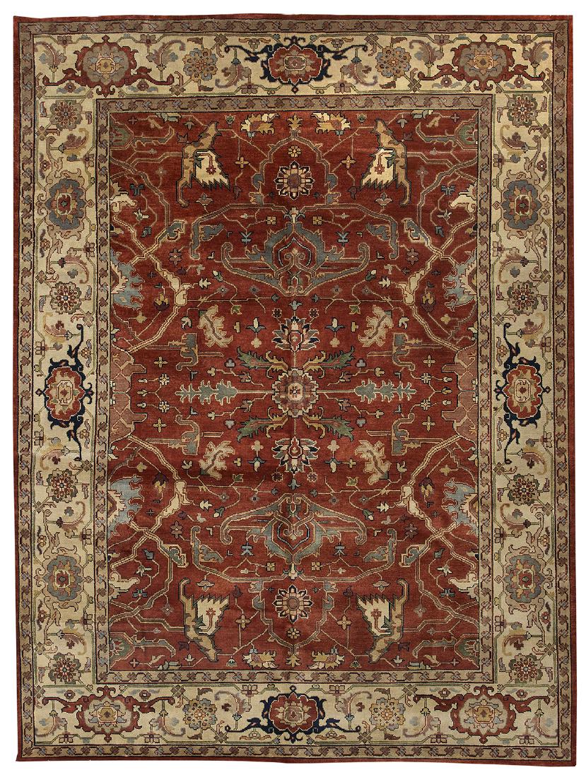 Agra Serapi Carpet: Agra Serapi Carpet 8' 10" x 12'