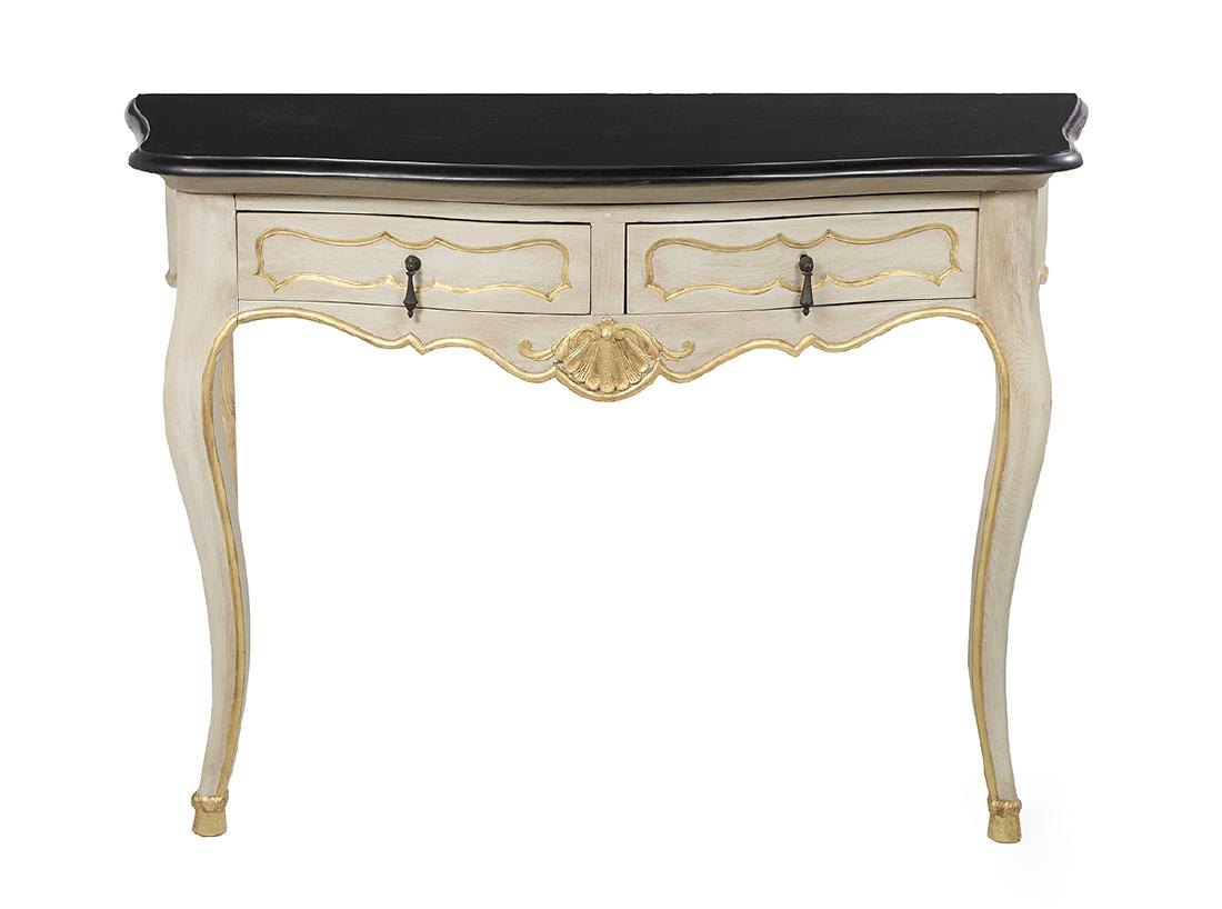 Louis XV Polychrome and Slate-Top Console Table (1 of 2)