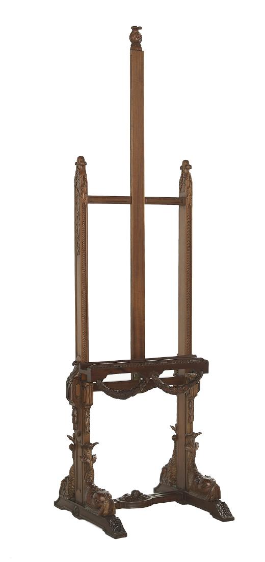 Empire-Style Mahogany Easel (1 of 1)