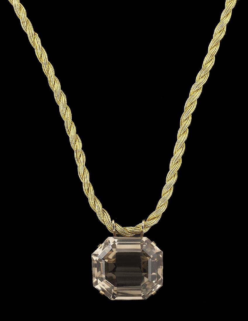 Dramatic Smoky Quartz Pendant (1 of 1)