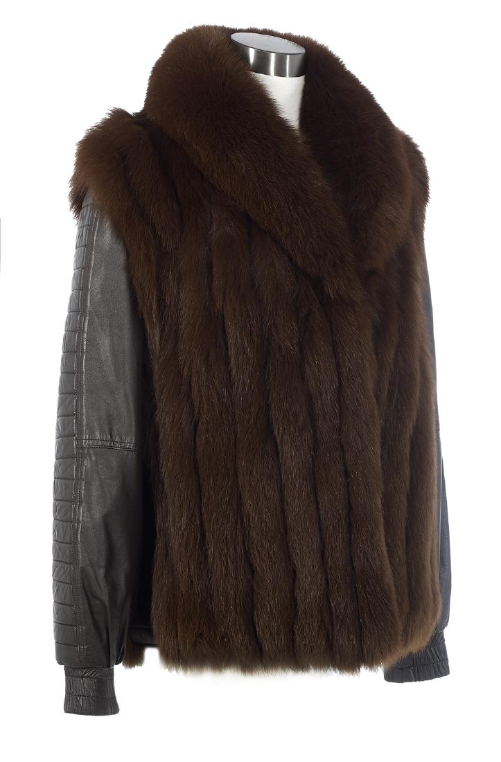 Fox and Leather Convertible Jacket (1 of 2)