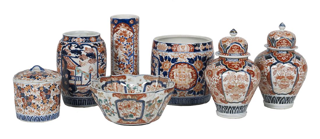Seven Pieces of Japanese Imari Porcelain (1 of 1)