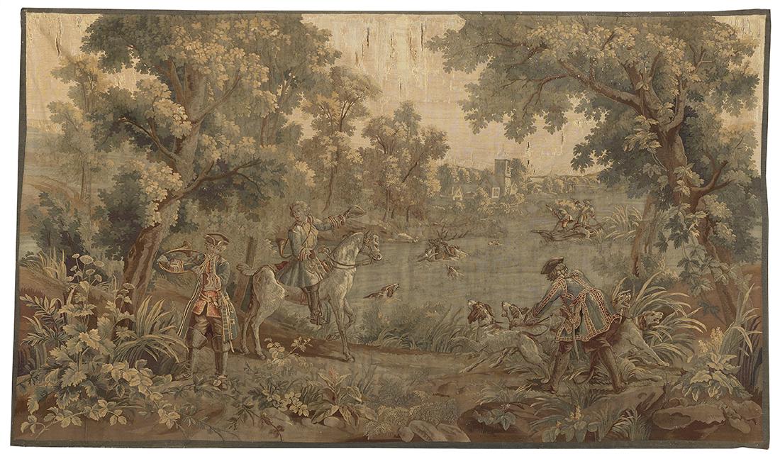 French Handwoven Verdure Tapestry (1 of 3)