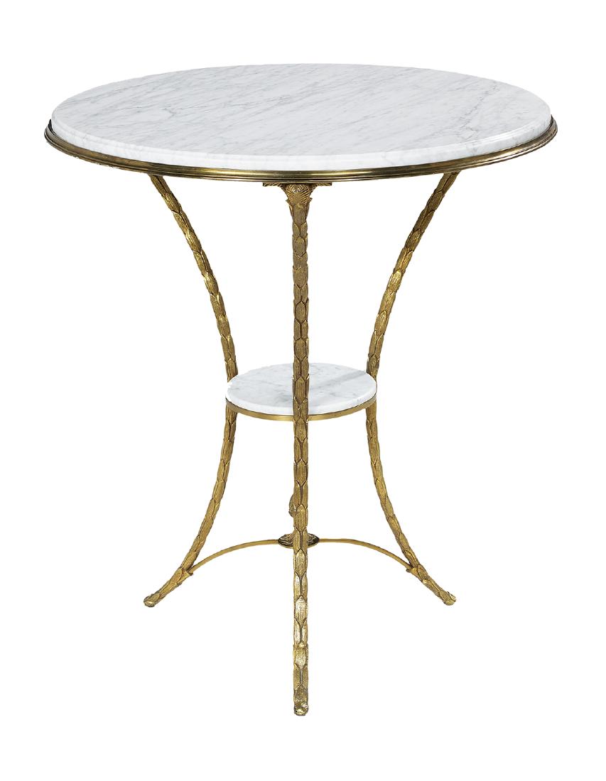 Empire-Style Gilt-Bronze and Marble Gueridon (1 of 1)