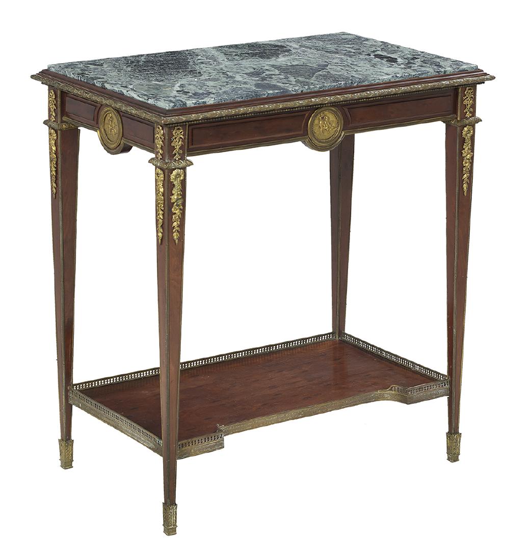 Louis XVI-Style Marble-Top Occasional Table (1 of 1)