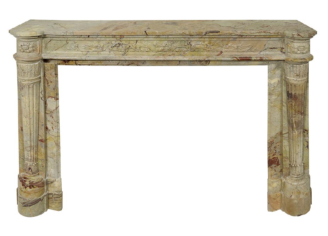 Neoclassical-Style Marble Mantel (1 of 2)