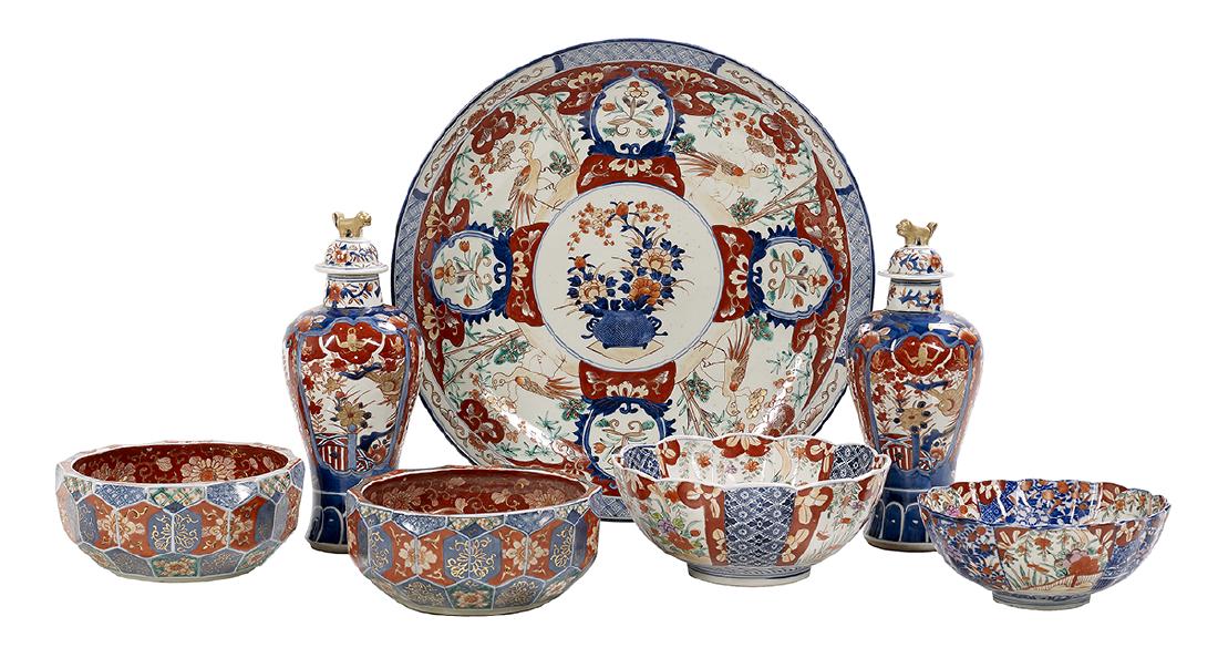 Seven Pieces of Japanese Imari Porcelain (1 of 1)