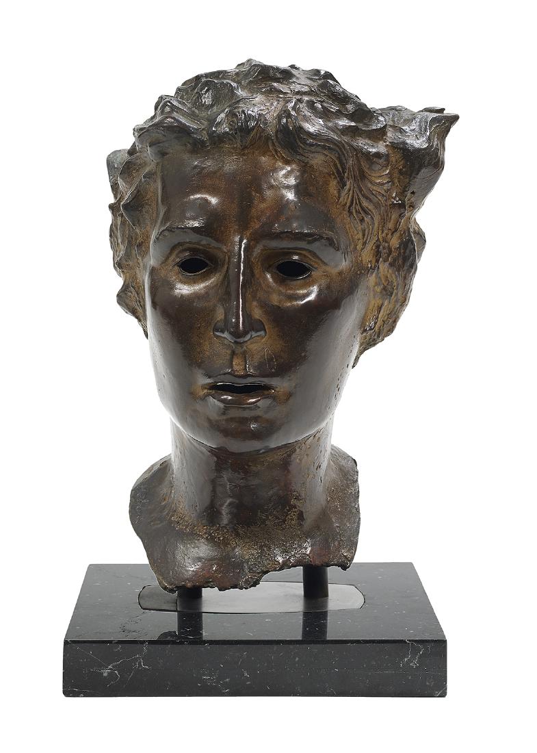 Continental Patinated Bronze Bust of a Faun (1 of 3)