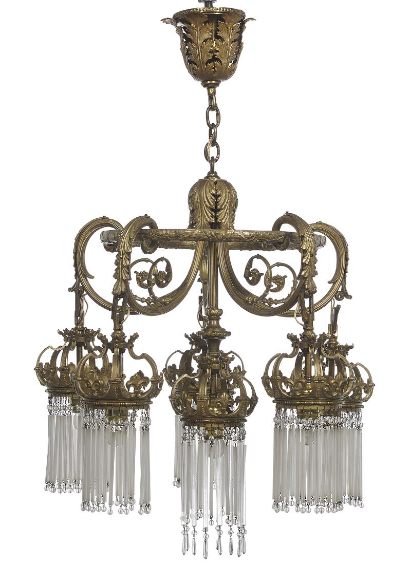French Bronze Chandelier (1 of 1)