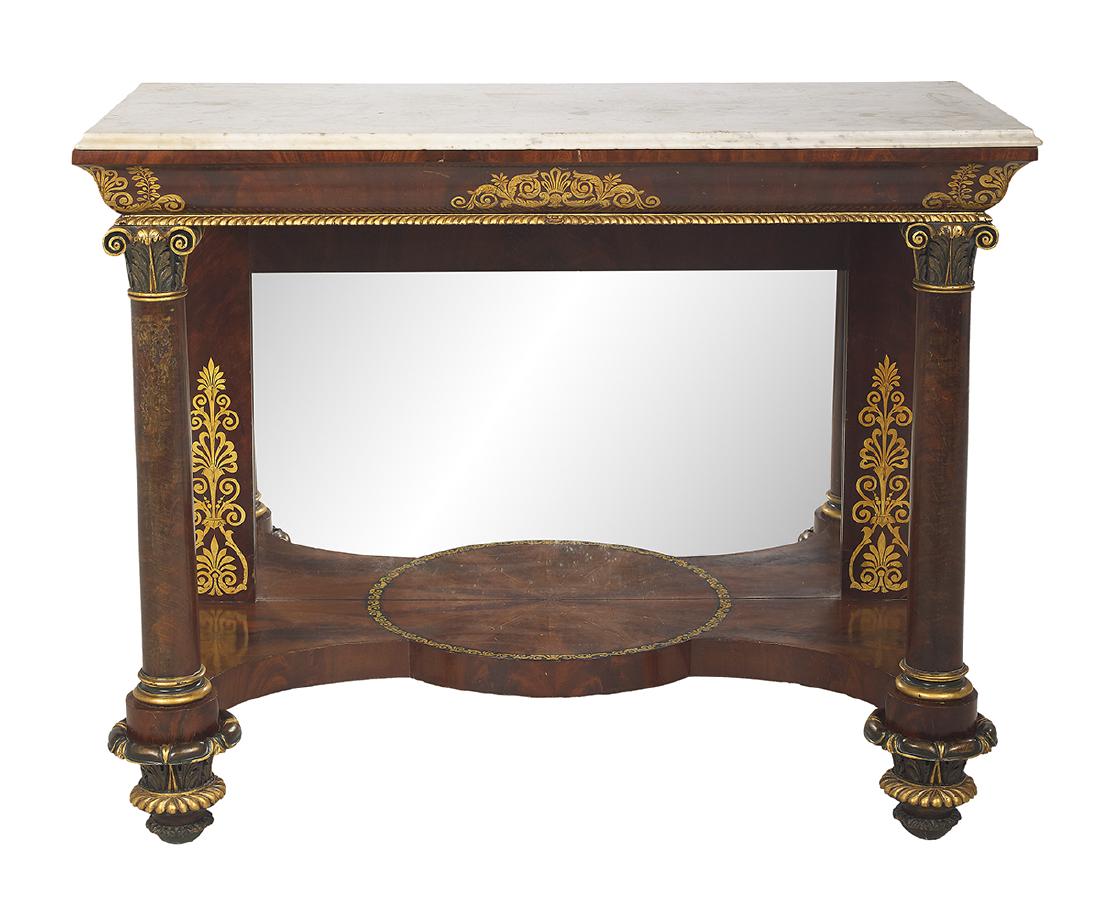 American Classical Marble-Top Pier Table (1 of 2)