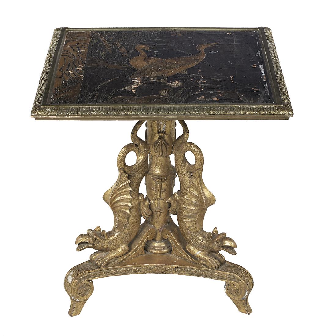 Meiji-Style Lacquered Occasional Table (1 of 2)