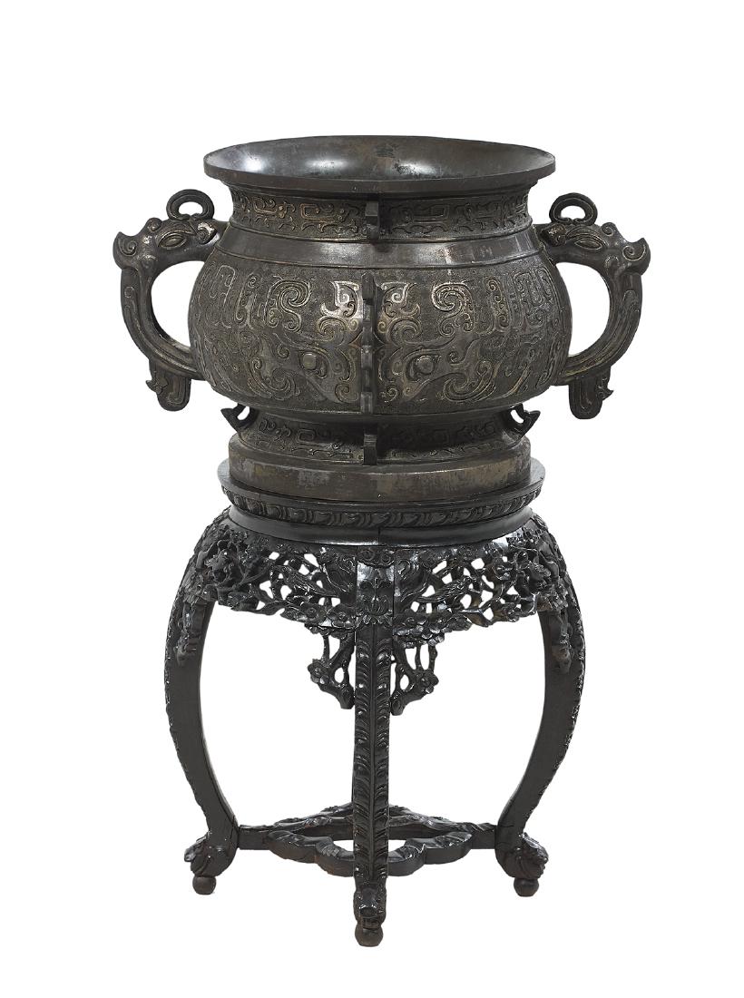 Large Chinese Bronze Censer (1 of 1)