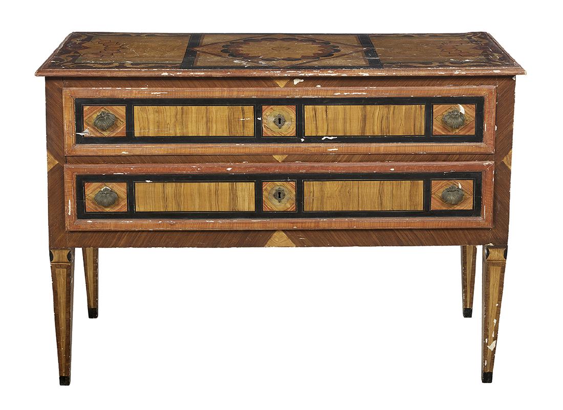 Italian Polychrome and Faux Bois Commode (1 of 3)