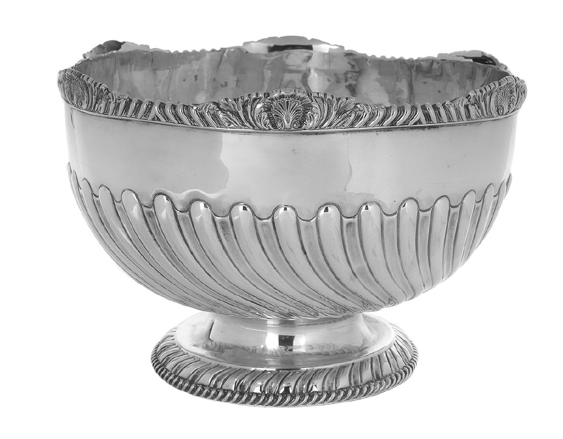 Edwardian Sterling Silver Punch Bowl (1 of 1)