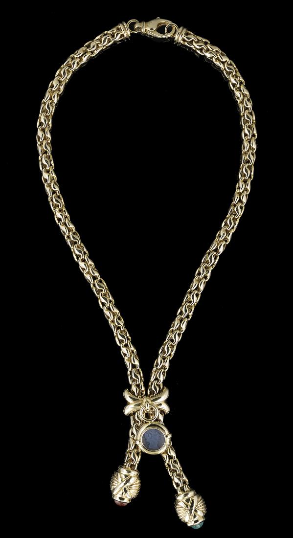 Gold Lariat Necklace (1 of 1)