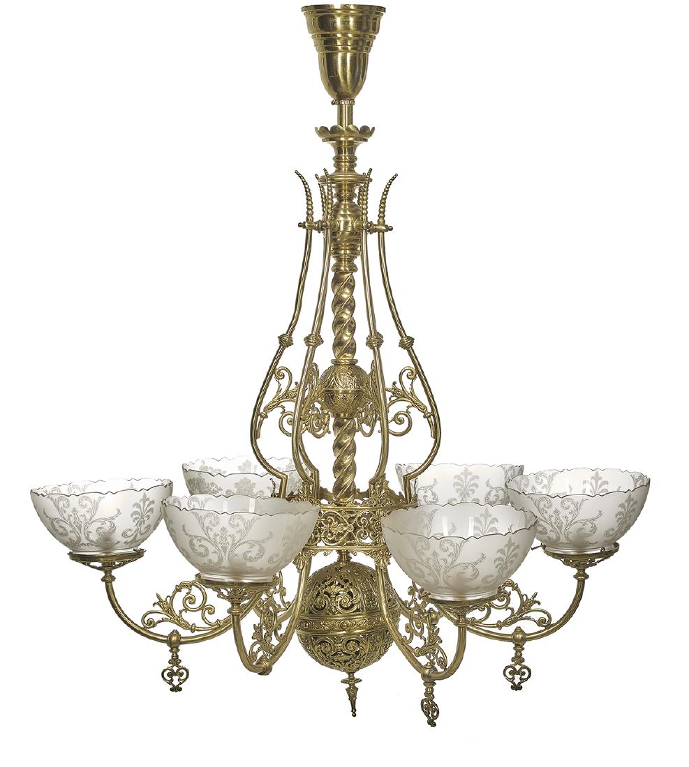 Unusual Bronze Gasolier (1 of 1)