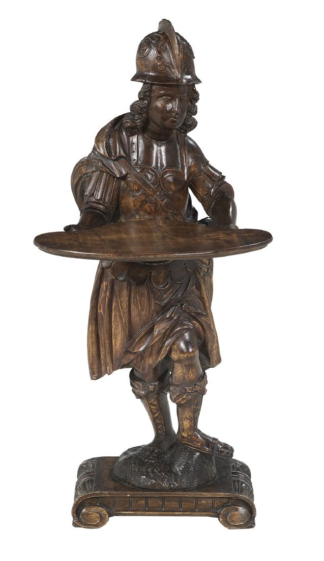 Unusual Continental Carved Wood Figure (1 of 2)