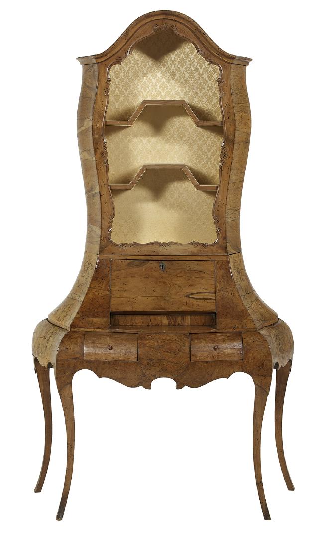 Diminutive Venetian Olivewood Secretary (1 of 3)