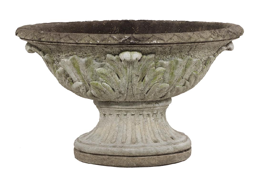 Cast Stone Oval Garden Planter (1 of 1)