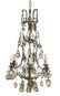 French Bronze and Crystal Chandelier