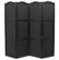 FrenchPainted Leather Four-Panel Folding Screen - 2
