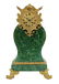 Louis-Philippe Malachite and Bronze Mantel Clock