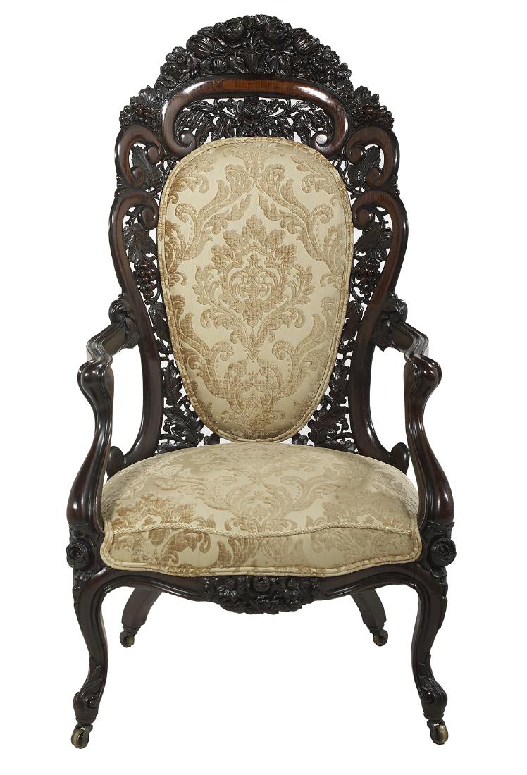 Rococo Revival Rosewood Gentleman (1 of 4)