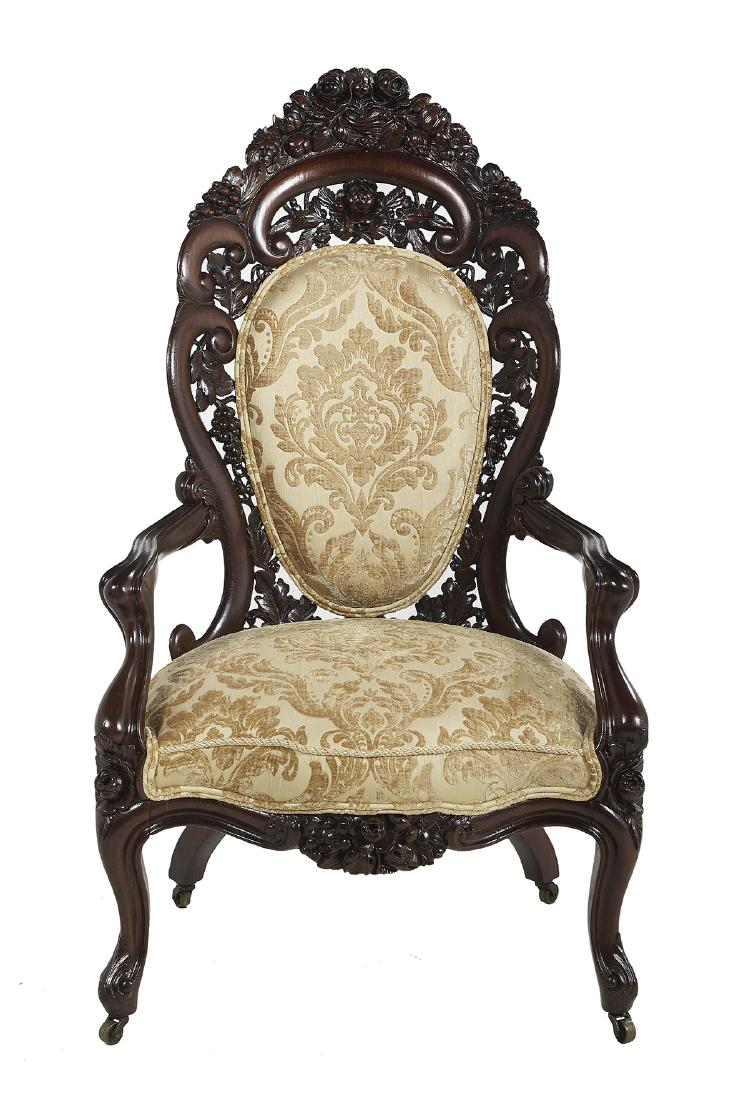 Rare Rococo Revival Rosewood Lady (1 of 5)