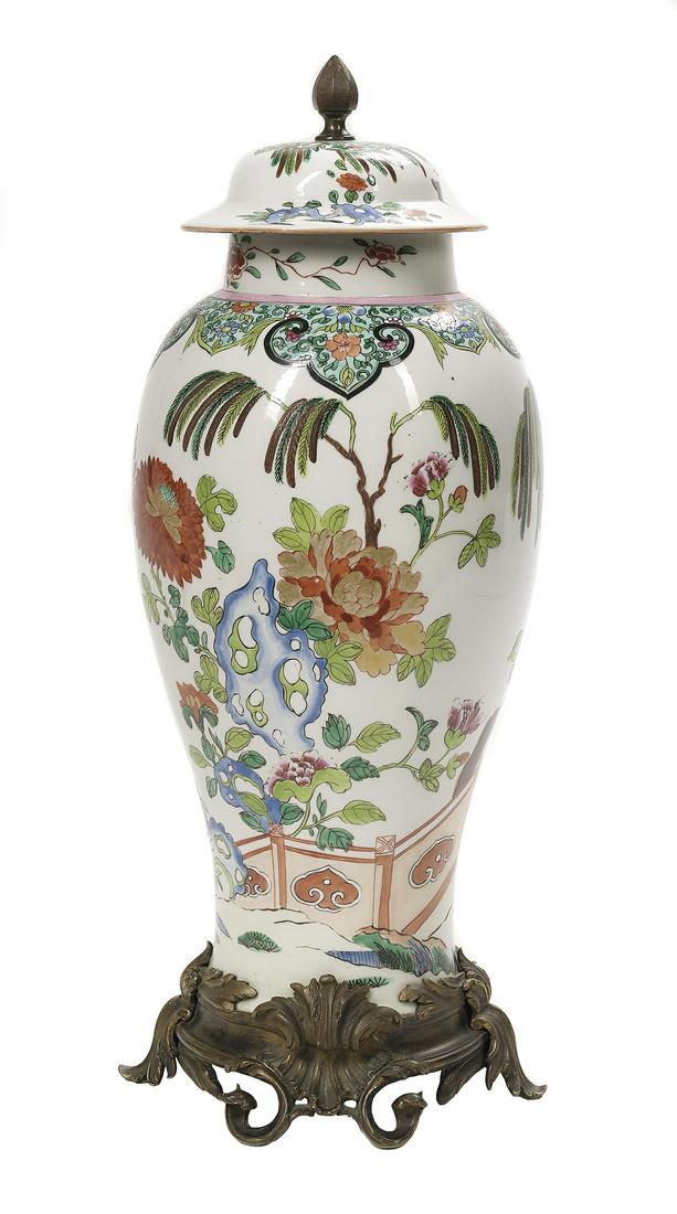 Continental Ormolu-Mounted Porcelain Vase (1 of 1)