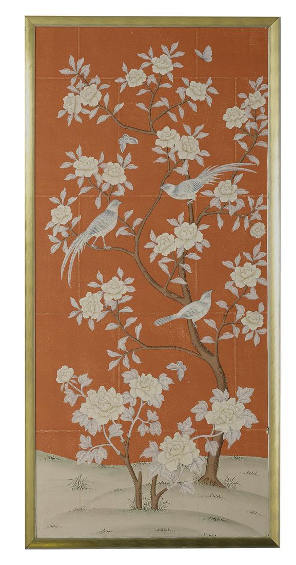 Dual Gracie, New York, Framed Chinoiserie Panels (1 of 2)