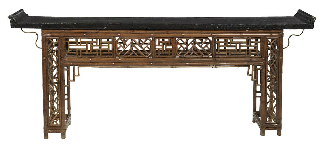 Chinese Bamboo Altar Table (1 of 2)