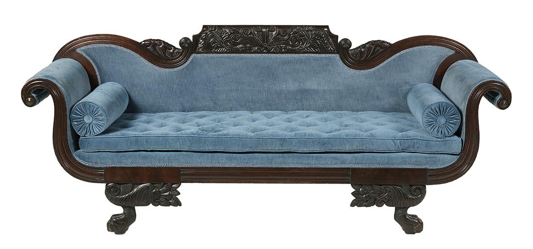 American Late Classical Mahogany Sofa (1 of 2)