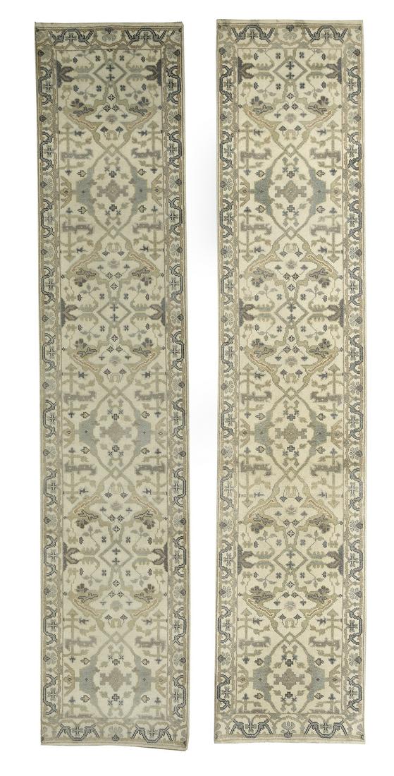 Pair of Turkish Angora Oushak Runners (1 of 1)