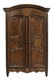 Provincial Louis XV Walnut Armoire