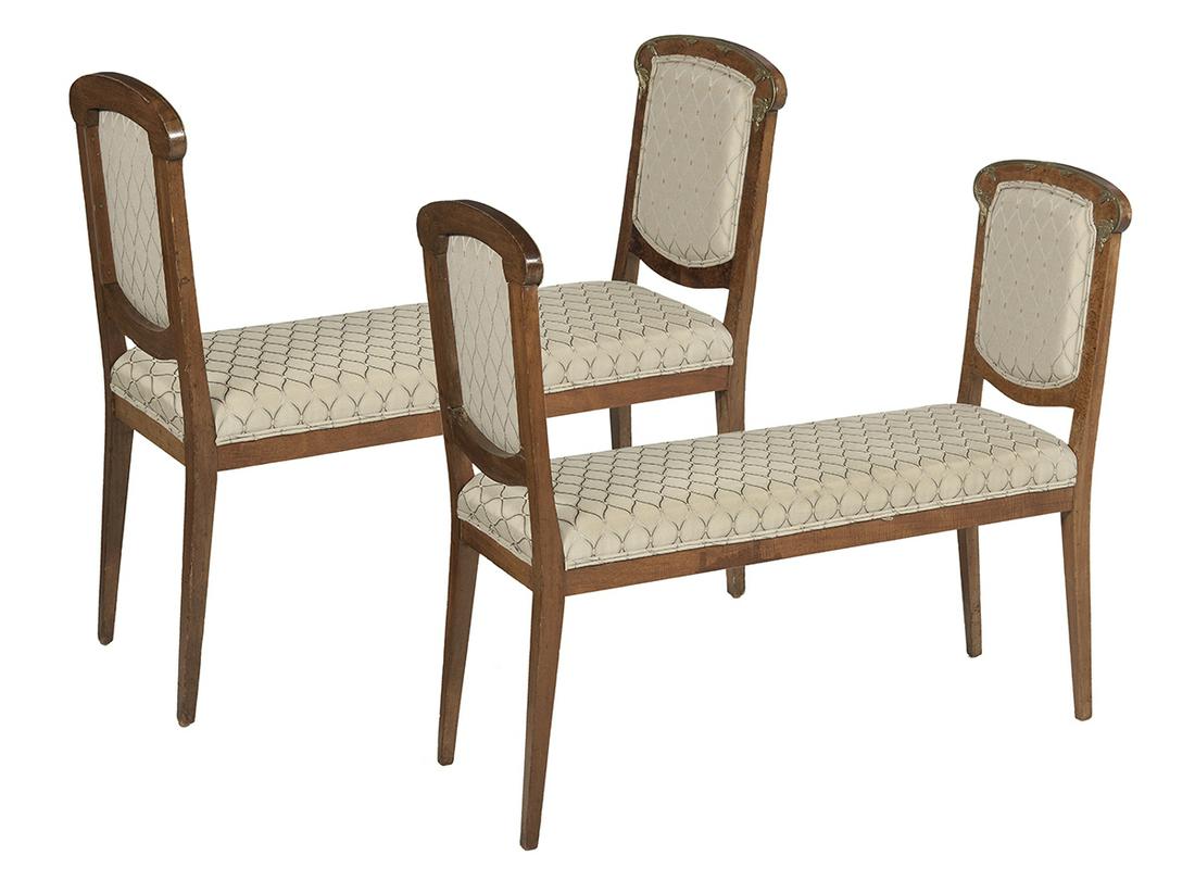 Pair of Continental Neoclassical Window Seats (1 of 3)