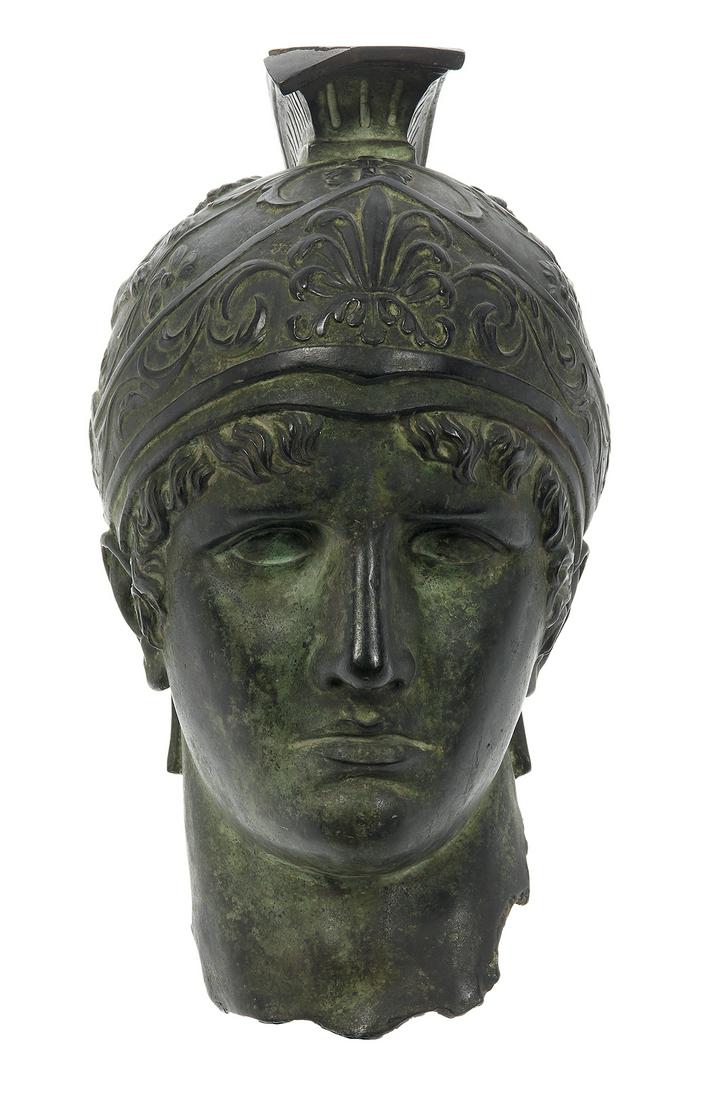 Italian Grand Tour Bronze Head of a Centurion (1 of 3)