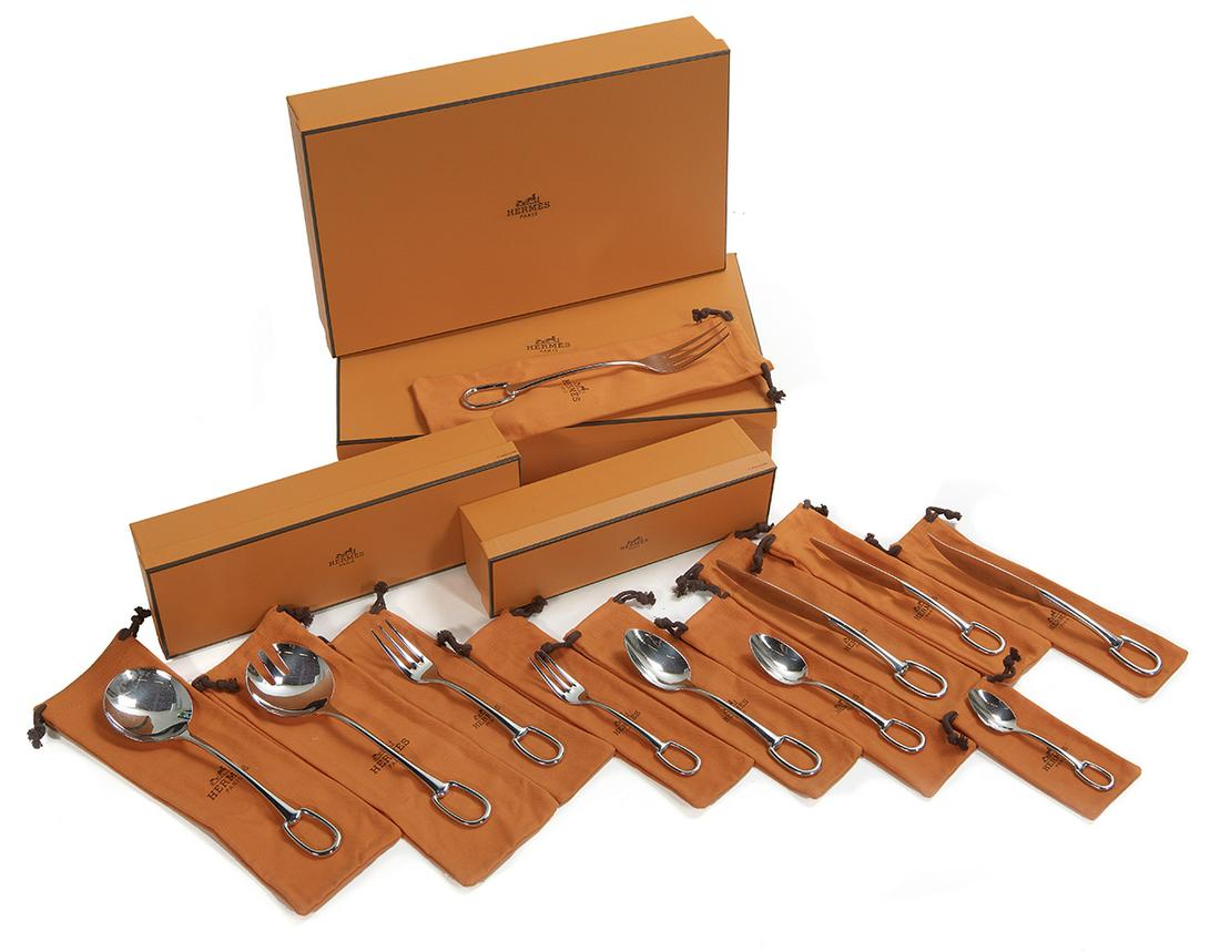Hermes "Attelage" Stainless Steel Flatware Set Oct 12, 2019 New