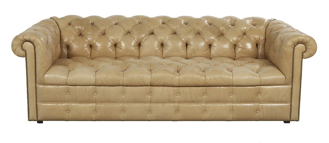 Leather "Even-Arm" Chesterfield Sofa (1 of 2)
