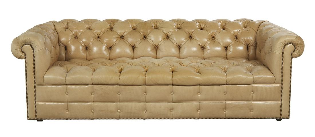 Leather "Even-Arm" Chesterfield Sofa (1 of 2)