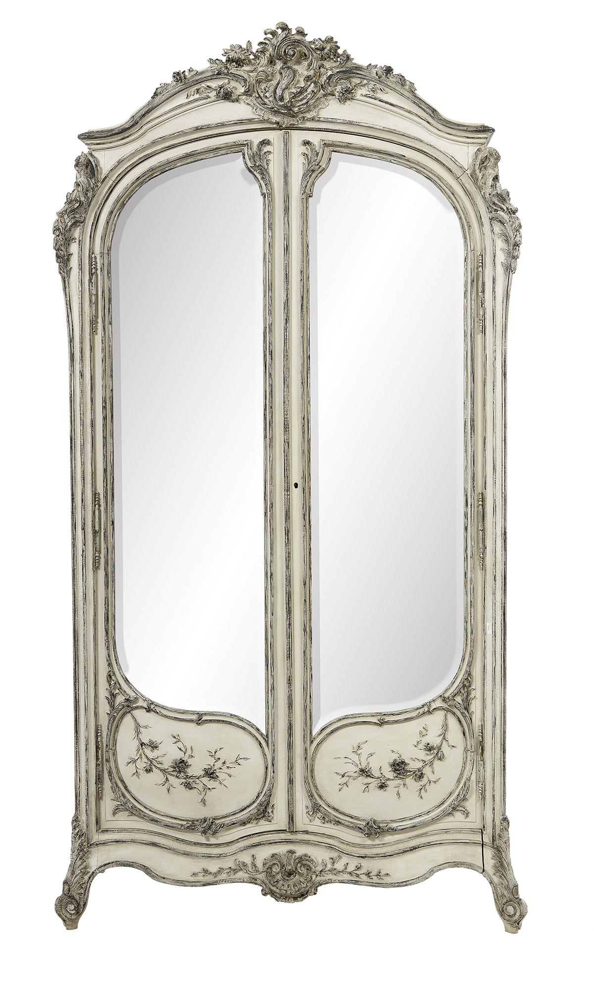 Louis XV-Style Polychrome Armoire (1 of 4)