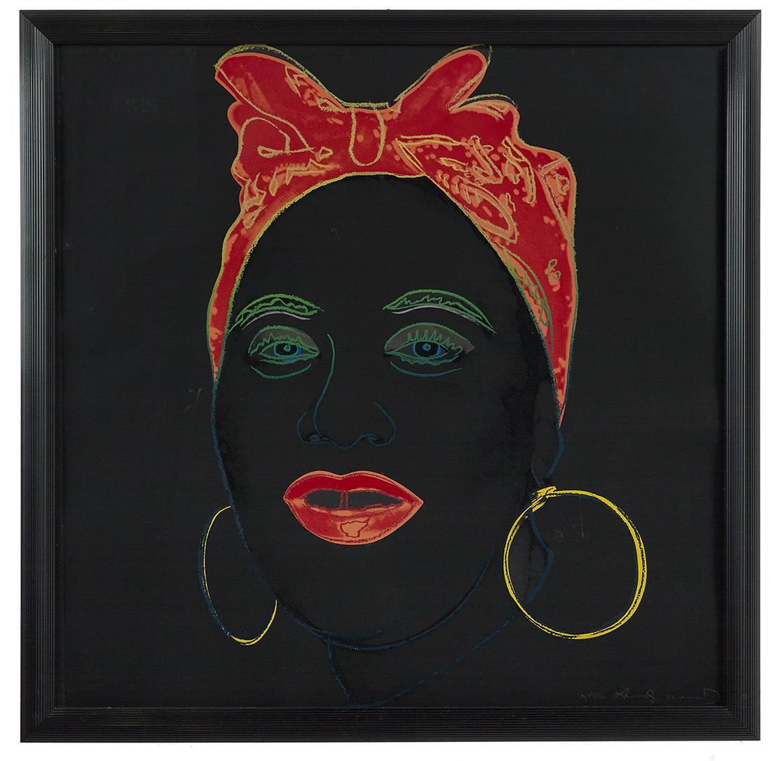 Andy Warhol (American, 1928-1987): Andy Warhol (American, 1928-1987) "Mammy, from Myth's Portfolio", 1981 color screen print with diamond dust on Lenox Museum Board signed lower right and numbered "AP 20/30", edition of 200 includes 30