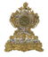 Rare Bronze Dore and Porcelain Clock