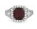 Burmese "Pigeon Blood" Ruby and Diamond Ring
